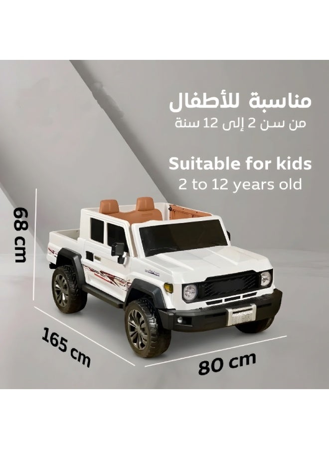 Electric Pickup Ride-On Car for Kids 12V, 4 Motors, LED Lights, Bluetooth & Music - Image 5